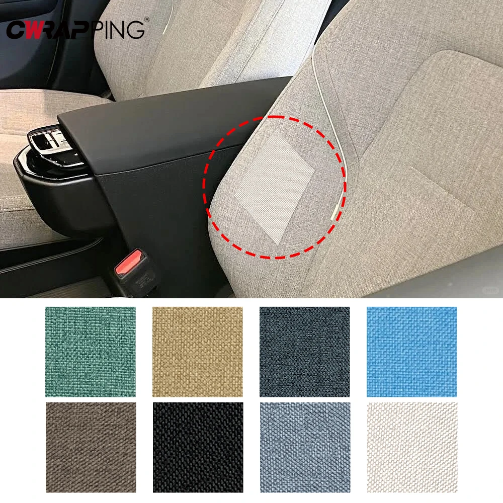 20 x 28 cm mehrfarbige Leinen-Reparaturflicken im Inneren, selbstklebendes Autositz-DIY-Fix-Patch für Autositze, Bürostühle, Tasche, Kratzband Image
