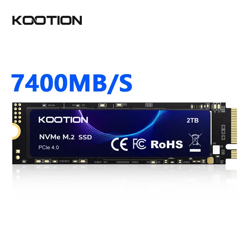 KOOTION X16Plus SSD M2 NVMe 2 TB 1 TB M.2 2280 Gen4 PCIe4.0x4 Interne Solid State Drive Festplatte für PC PS5 Laptop Playstation 5 Image