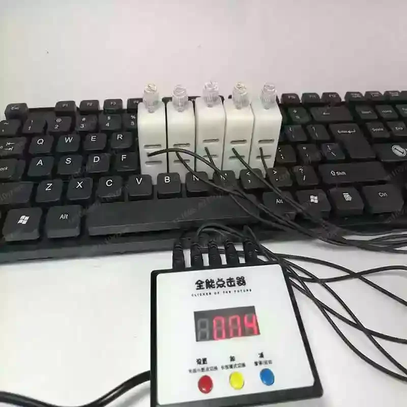 Tastatur-Stummschaltung, physischer Clicker, eine Maschine, Mehrkanal-Manipulator, Verzögerungsarbeit, intelligenter Zyklus-Assistent, keine Tastatur Image