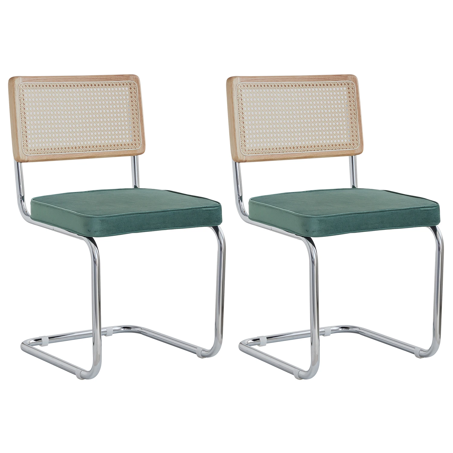EGOONM 2/4 Retro-Esszimmerstühle, Kunststoff-Rattan-Stuhl, für Zuhause, Schlafzimmer, Schreibtisch, Rückenlehne, Hocker, Schleife, Computer, Büro, gepolsterter Sitz