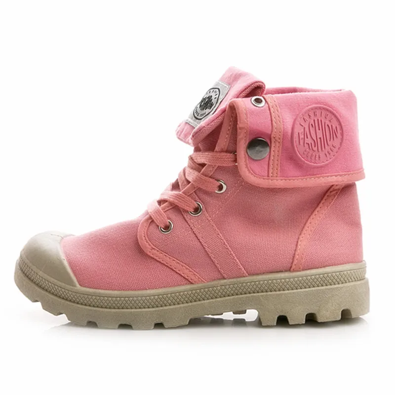 Neue Leinwand Schuhe Frauen Arbeiten Stiefel Palladium Stil Mode High-top Atmungsaktive Knöchel Casual Schuhe Weibliche Hohe Qualität 35-41