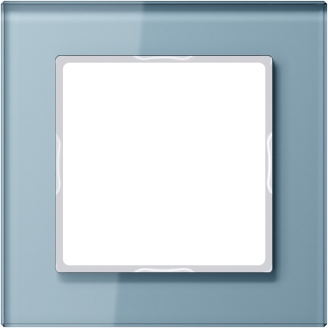 Jung Glasrahmen 1-fach bl/gr AC 581 GL BLGR AC581GLBLGR Image