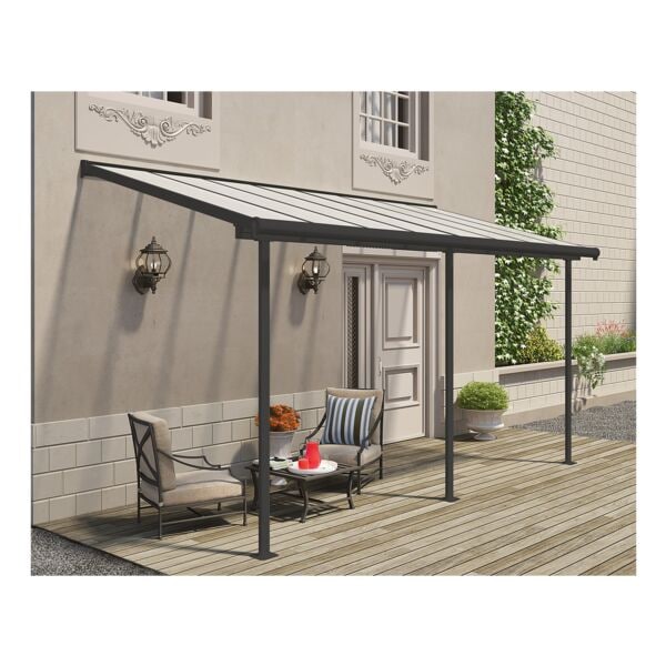OTTO Office Terrassenüberdachung »Sierra« 447,5 cm breit grau, 447.5x300x228 cm