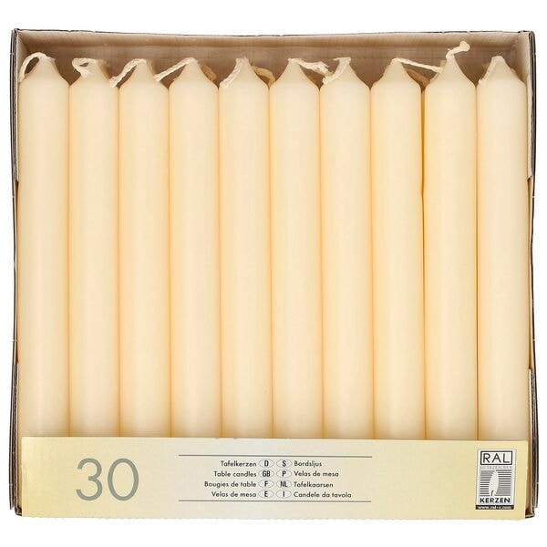 STARPAK Kerzen 19,6 cm 30 Stück gold, 19.6 cm