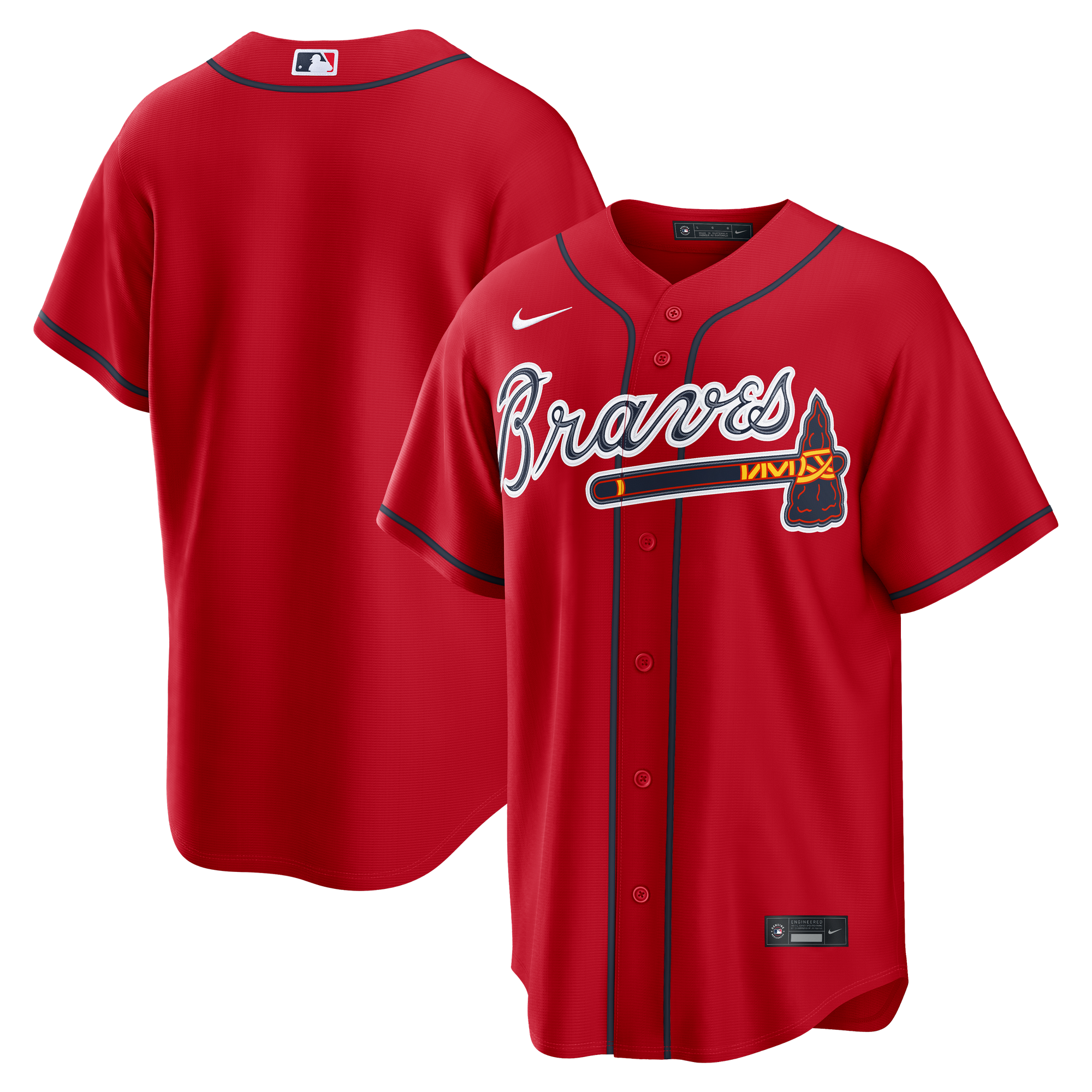 Atlanta Braves Nike MLB Replica Ausweichtrikot 2 – Herren