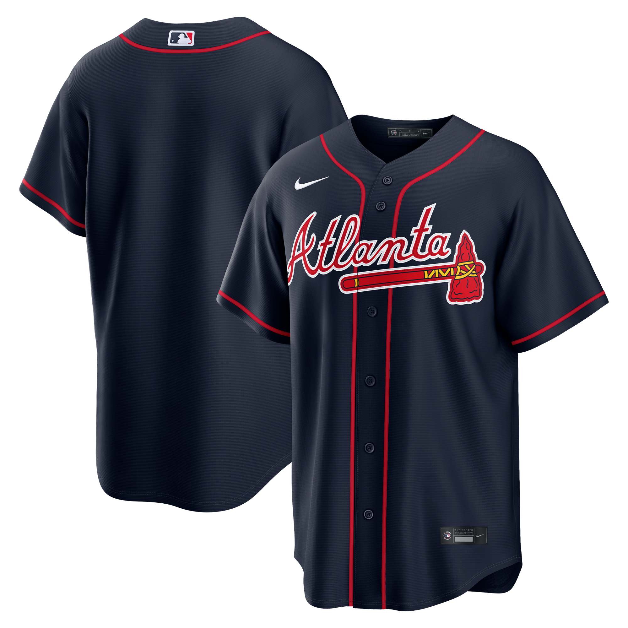 Atlanta Braves Nike MLB Replica Ausweichtrikot – Herren