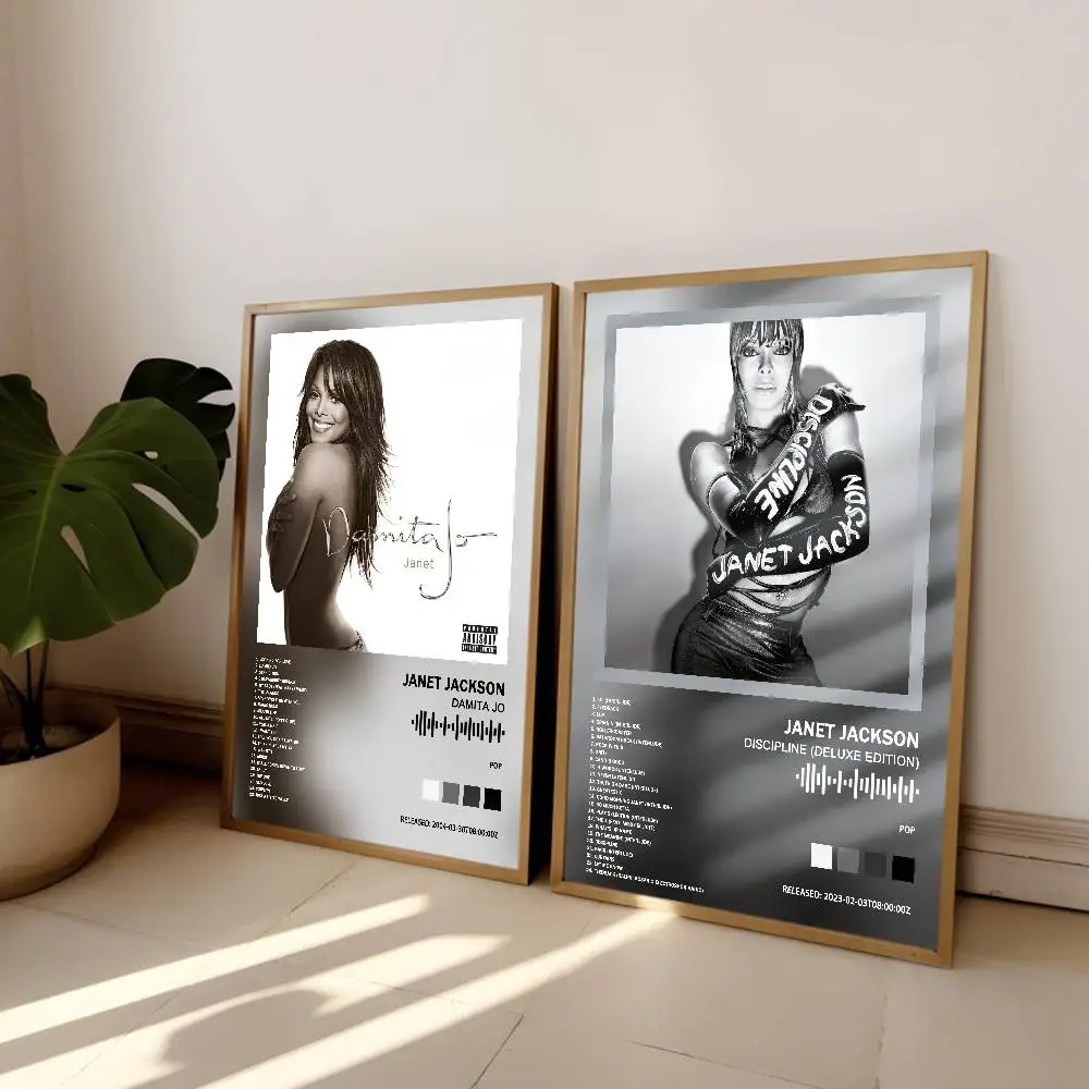 Janet Jackson Poster HD Art Home Wohnzimmer Schlafzimmer Bar Ästhetisches Leinwandgemälde