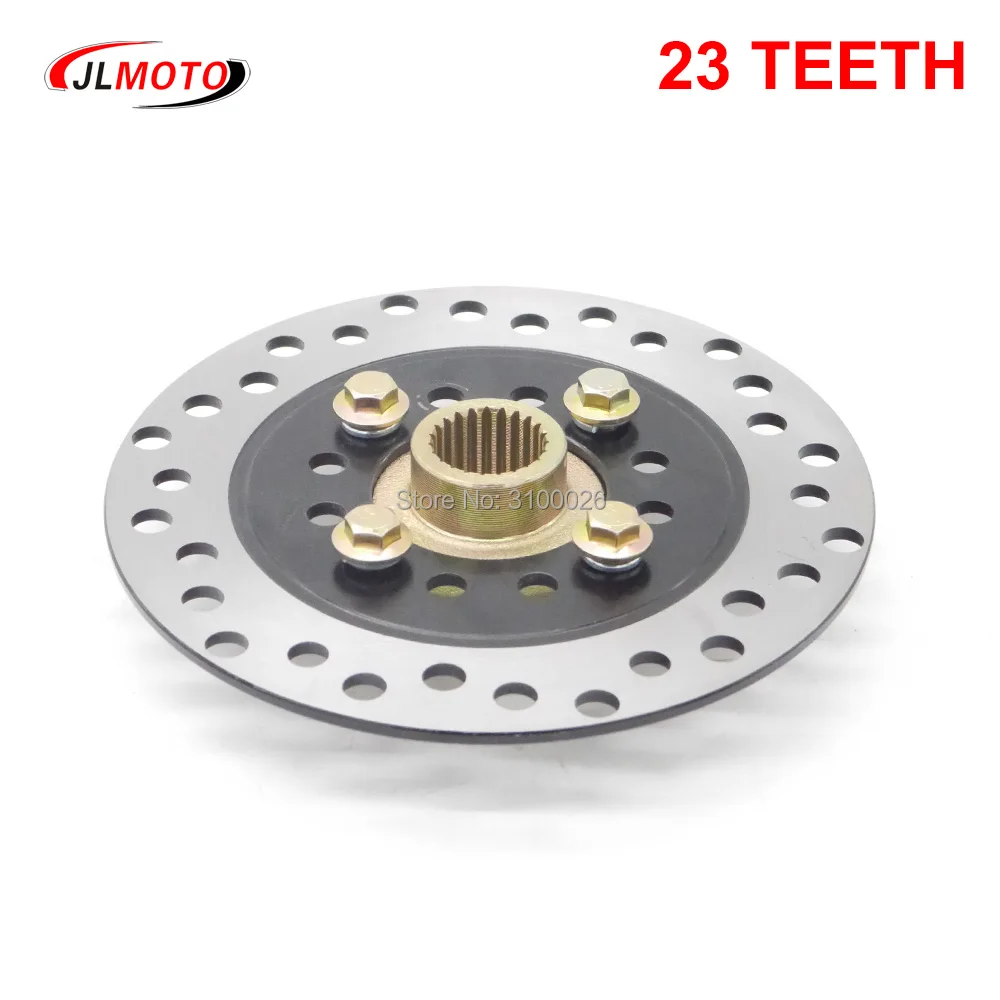 JLMOTO 158mm/160mm Bremsscheibe mit 23-Zahn-Nabe passend für Hinterachsbremse Golf Quad ATV UTV Go-Kart Buggy Motorradteile