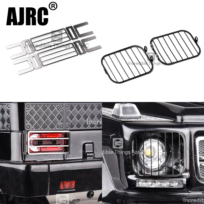 Für traxxas Trx-4 g500 Trx-6 g63 6x6 metall scheinwerfer schutz abdeckung lampen schirm schwanz lampen schirm schutz abdeckung