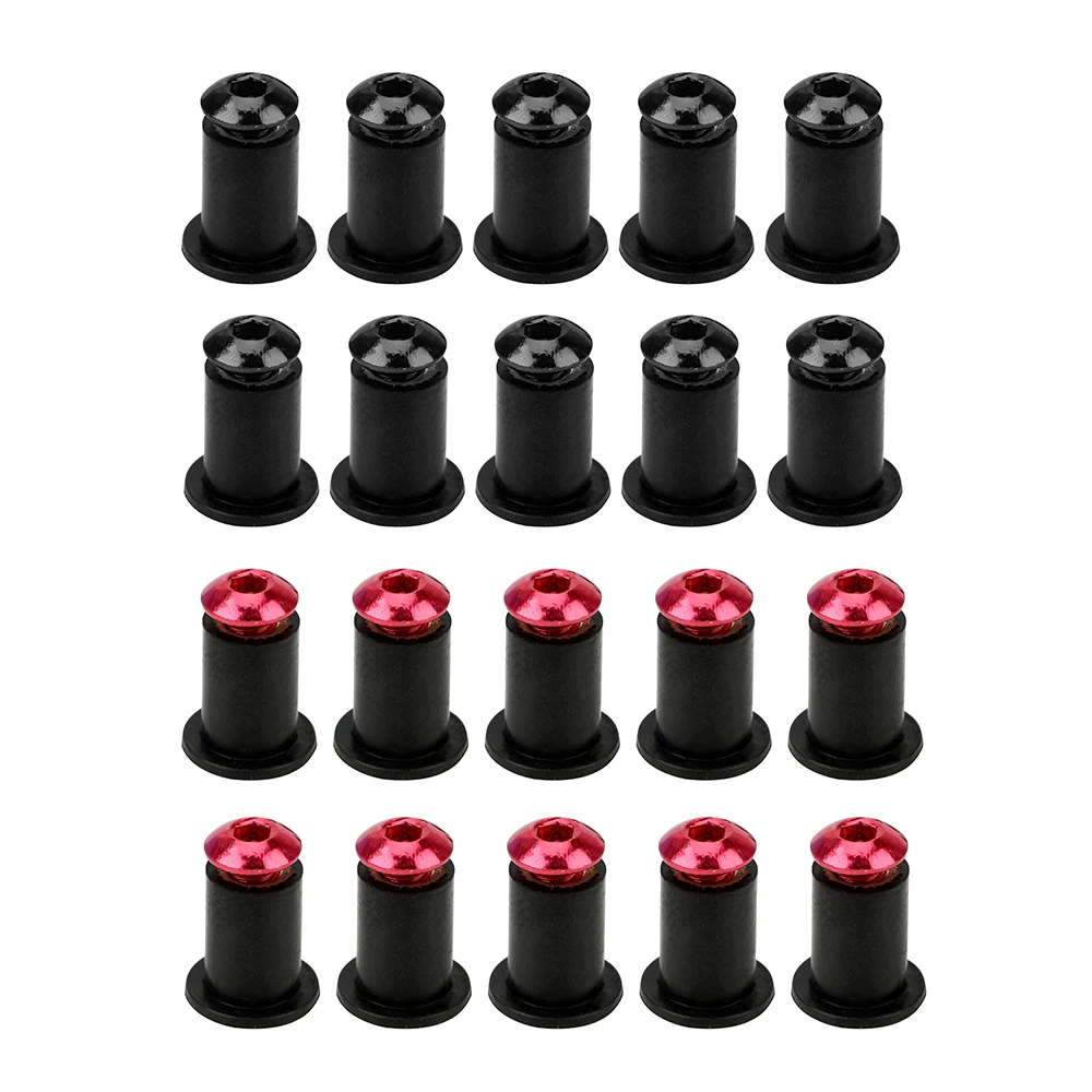 Windschutzscheiben-Mutter, Bolzen, Unterlegscheibe, Schraube, M5 x 15 mm, Befestigungselemente für Verkleidungsscheiben, Befestigungssatz für Motorrad-Windschutzscheiben Image