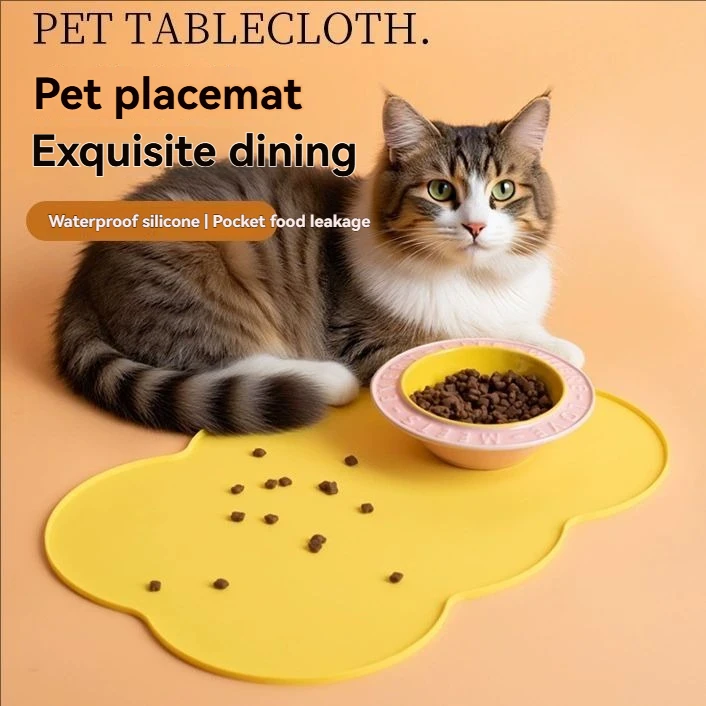 Pet Food Matte Pet Wasserdichte Matte Hund Katze Schüssel Matte Silikon Non-slip Pet Fütterung Matte Hund Essen Schüssel tablett Kissen