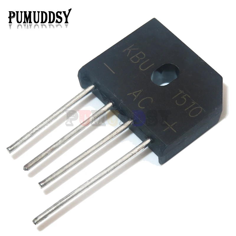 5PCS 2A 3A 4A 6A 8A 10A 15A 600V 800V 1000V Diode Bridge Rectifier KBP206 210 310 KBL406 410 608 610 1010 1510 Neue Image
