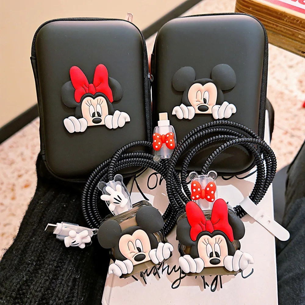 Niedlicher Mickey Minnie Kabelschutz für iPhone / iPad 18W/20W Ladegerät-Schutzhülle Kabelmanagement Handykabel-Organizer Image