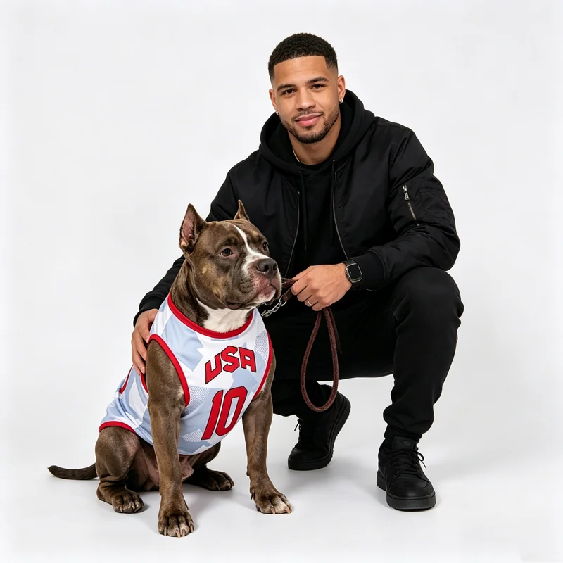 Sport-Team Hundeweste aus Mesh-Gewebe, Dünner Stil, Kühl und Atmungsaktiv, Hundewesten für Teddy, Mops, Golden Retriever, Shiba, Kleidung für Katzen und Hunde Image