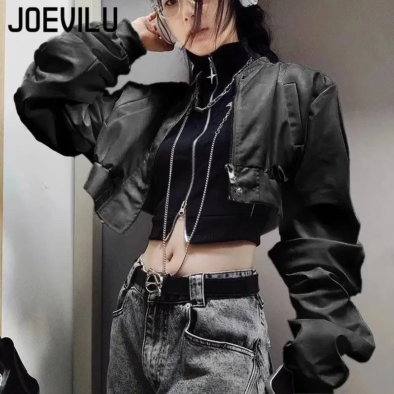 Punk Gothic Jacke Frauen Harajuku Retro Rock Weste Anzug Mantel Sexy Halloween Kostüm Party Kleidung Outfit Schwarz Gothic Kleidung