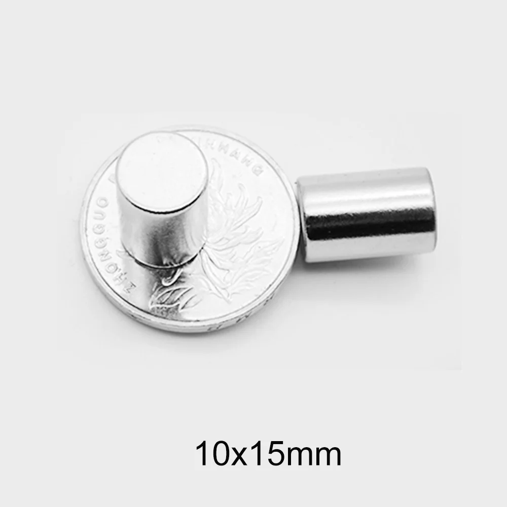 Magnete sottile 10x15 mm forte 10 mm x 15 mm per frigoriferi domestici, uffici fai da te 10x15 mm potente magnete rotondo magnetico 10 * 15 mm