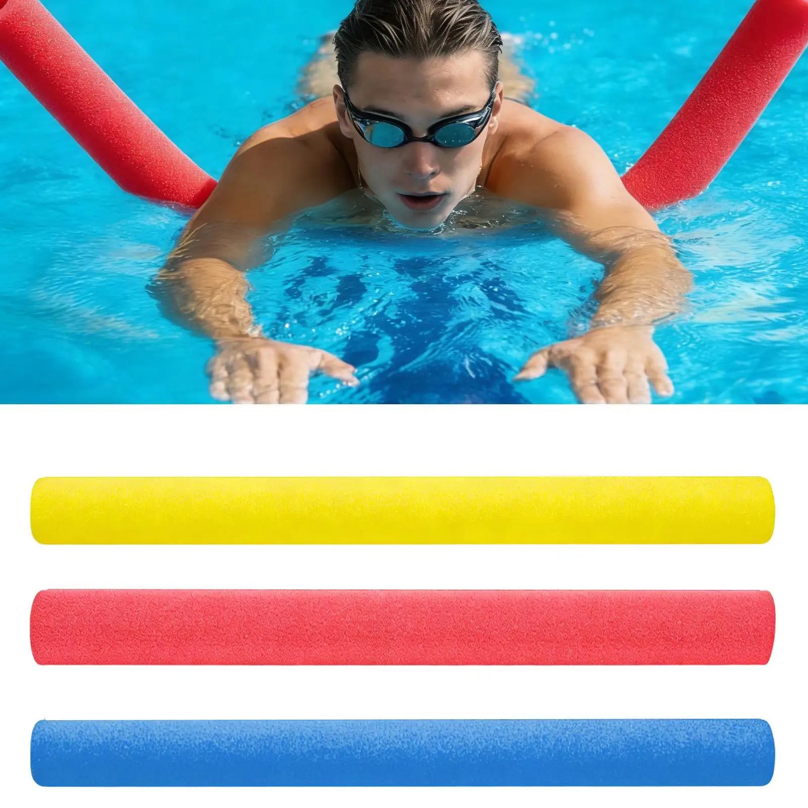 Noodles Pool Foam Wasser-Nudeln für den Pool, lang, hohl, weich, schwimmfähig, sicher, einfach zu verwenden, für Strand, Fluss, Entspannung im Wasser Image