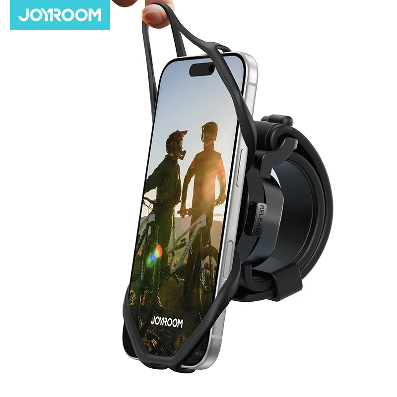 Joyroom Silikon-Fahrrad-Handyhalterung Universelle Handy-Fahrrad-Motorrad-Halterung für 4-7 Zoll Smartphones Lenkerhalterung JR-ZS582 Image