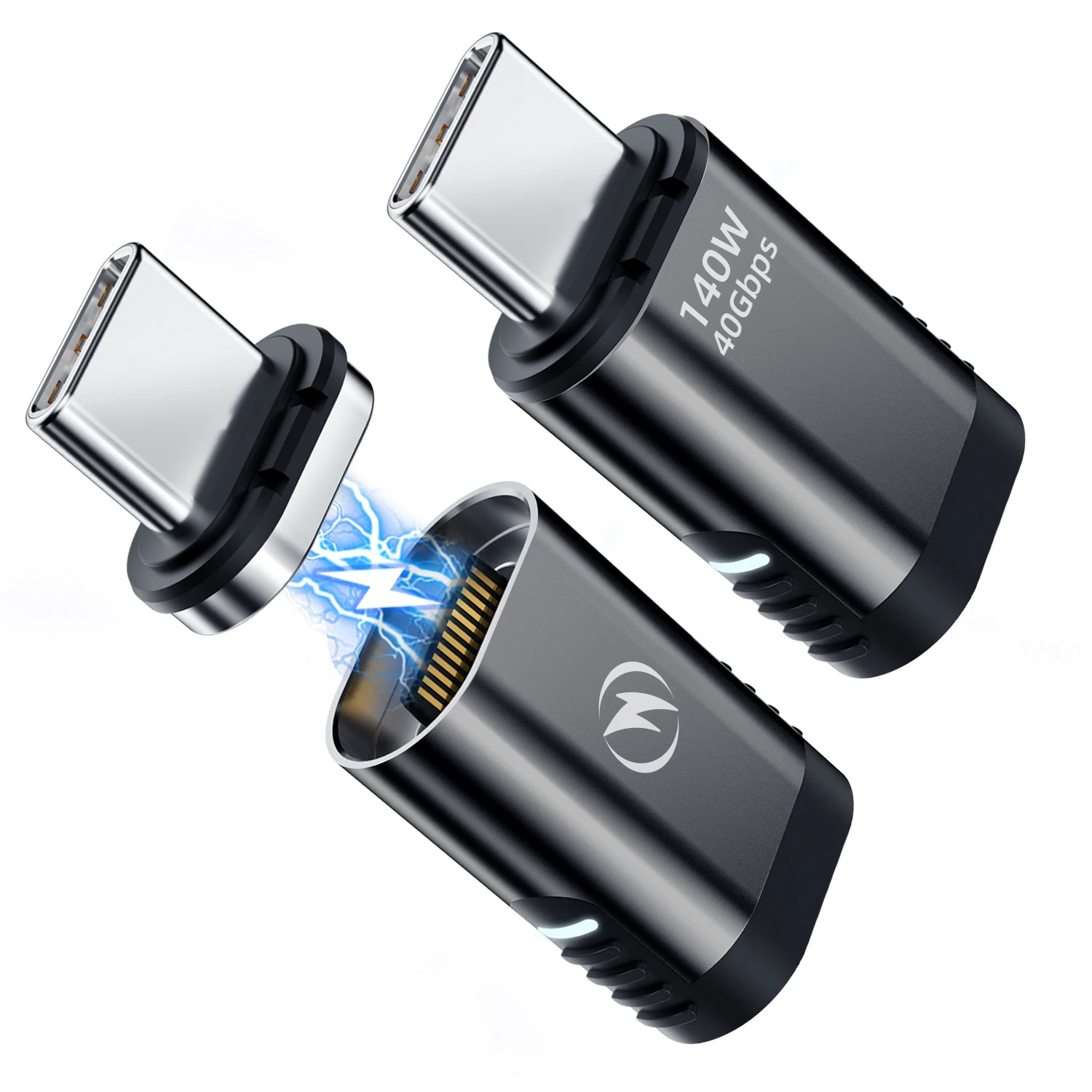 24Pins USB 4 Magnetischer Adapter Typ C 140W für MacBook Pro Air Samsung 40G 20G 8K@60Hz USB C Schnelllade-Magnetkonverter Image