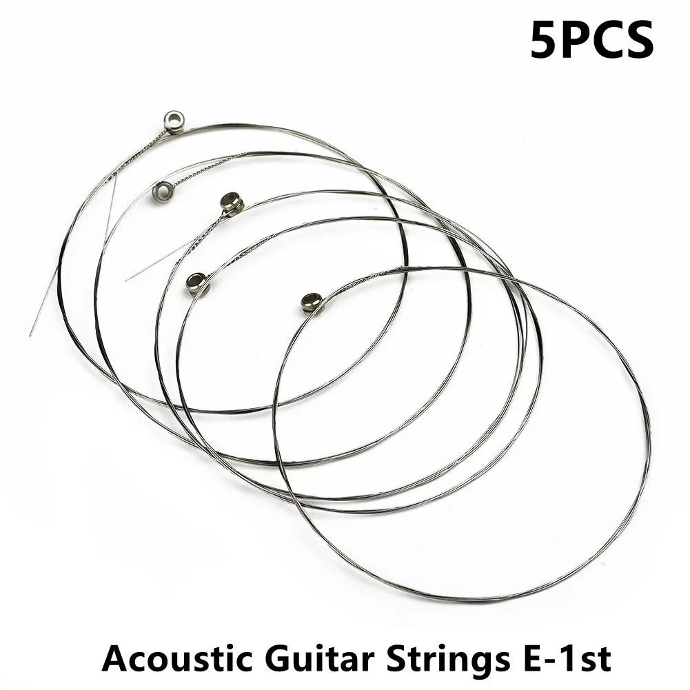 5 Stück Einzel gitarren saiten Akustik gitarren oben 1. e Normal stahl messgeräte 012 Ersatz Musik instrument Gitarren zubehör