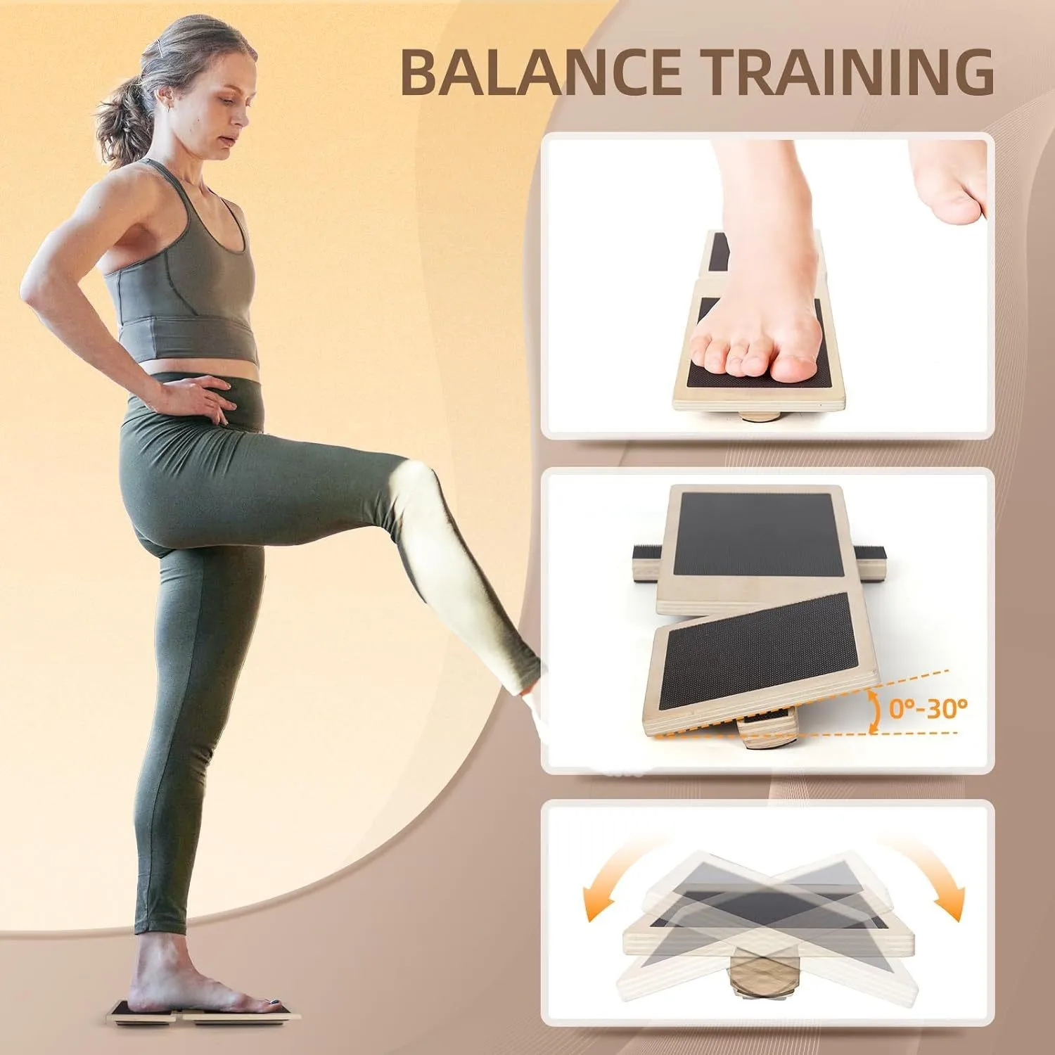 Knöchel-Fuß-Stärkungsgerät für das Ballett-Training, Haltungskorrektur, Heim-Fitnessstudio, Fitness-Werkzeuge für Kerntraining und Stabilitätstraining Image
