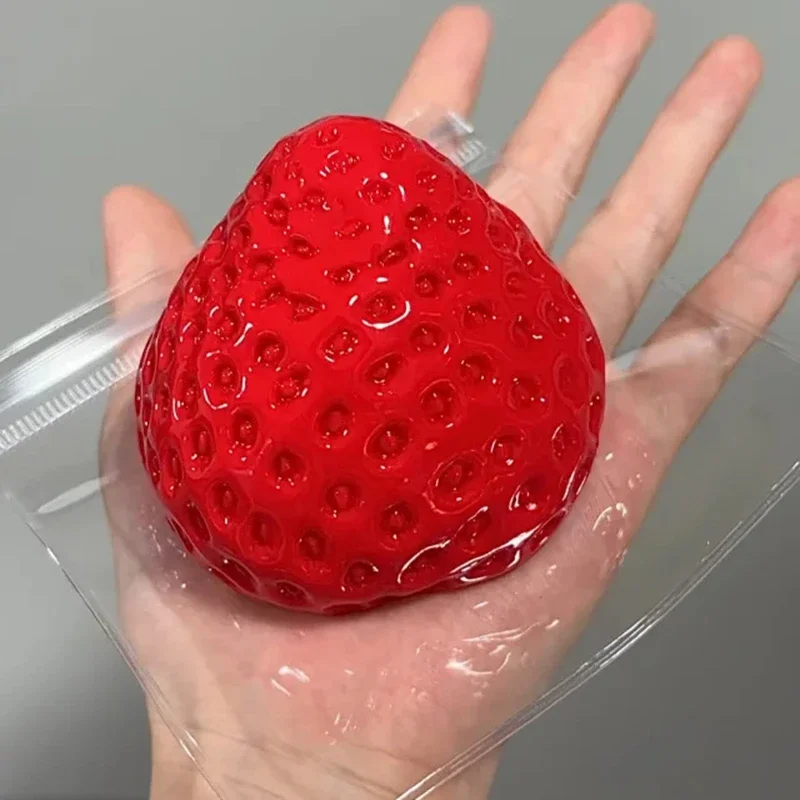 Erdbeer-Tangetanz-Squishy-Fidget-Spielzeug – Langsam rückfederndes Stressabbau-Spielzeug für Kinder, Erwachsene, Büro & Partygeschenke, Quetschgeschenk, Neu 2026 Image