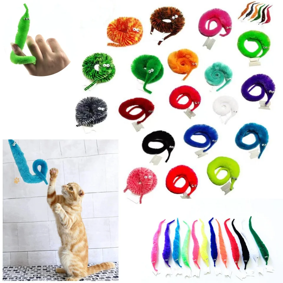 5/10/15 Stück Zauberrequisiten Raupen Seepferdchen Elf Magischer Wurm Dekorieren und necken KatzenWeihnachten Halloween Tricks Spielzeug Kindergeschenke Image