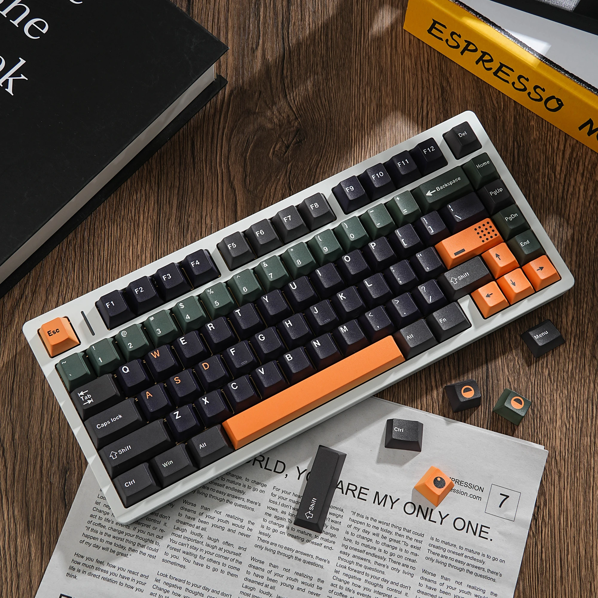 143 Tasten PBT Cherry MX Keycap-Set - Koreanisch Englisch Russisch Deutsch Spanisch Französisch ABNT2 Resonanz für Gaming Mechanische Tastatur Image