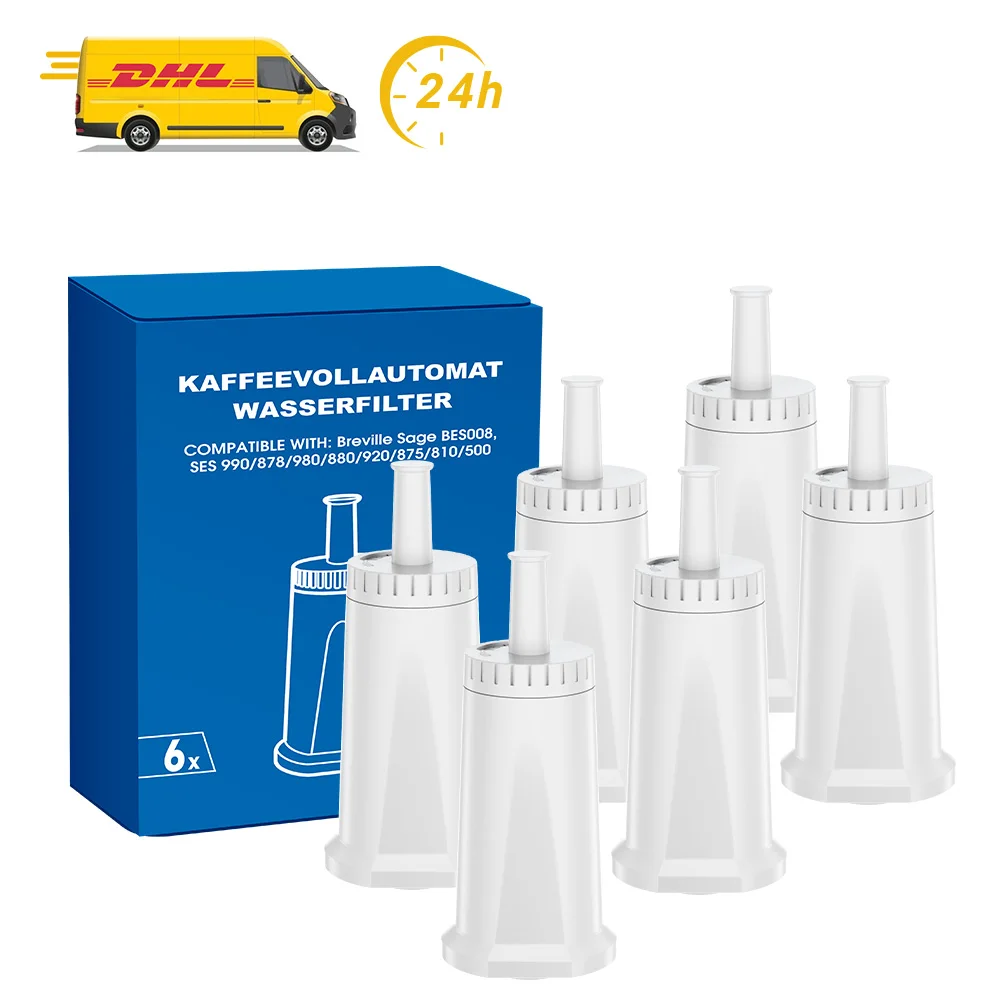 Filswa 6 Stück Wasserfilter Ersatz kompatibel mit Sage & Breville Kaffeemaschinen gegen Kalk (kein Original) Image