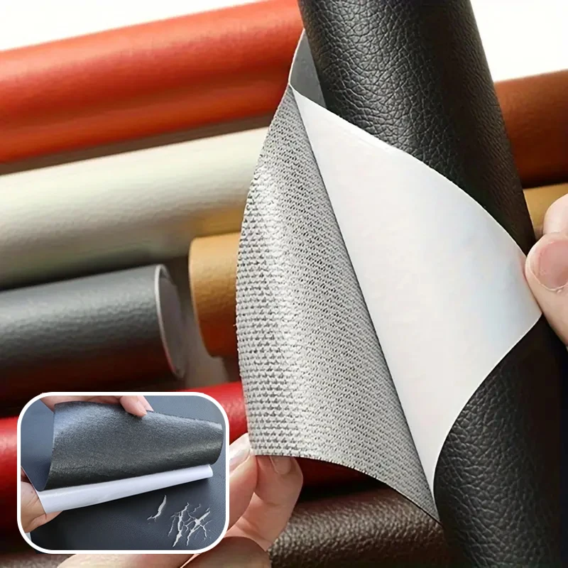 Selbstklebendes Leder für Sofa-Reparatur-Patch, Möbel, Tisch, Stuhl, Aufkleber, Sitztasche, Schuh, Bett, Fix, Ausbesserung, PU-Kunstleder, Haut