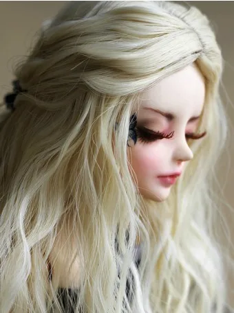 Europäischen Stil Neue Ankunft 1/3 1/4 BJD/SD Puppe Perücke Hohe Temperatur Lange Mode Lockige Für BJD Haar Perücke