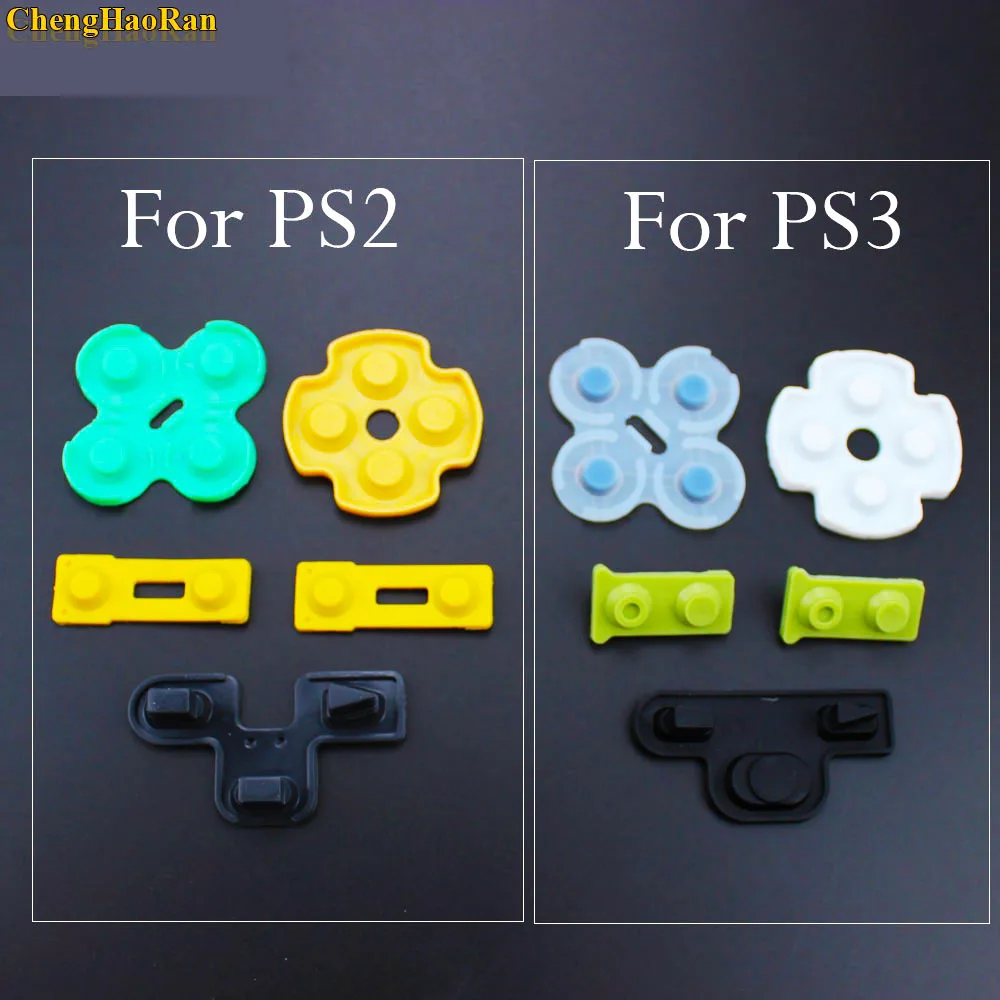 ChengHaoRan 1x For Playstation 2 PS2 PS3 Controller Repair Conductive Rubber Silicone D Pad Replacement Parts D-pad