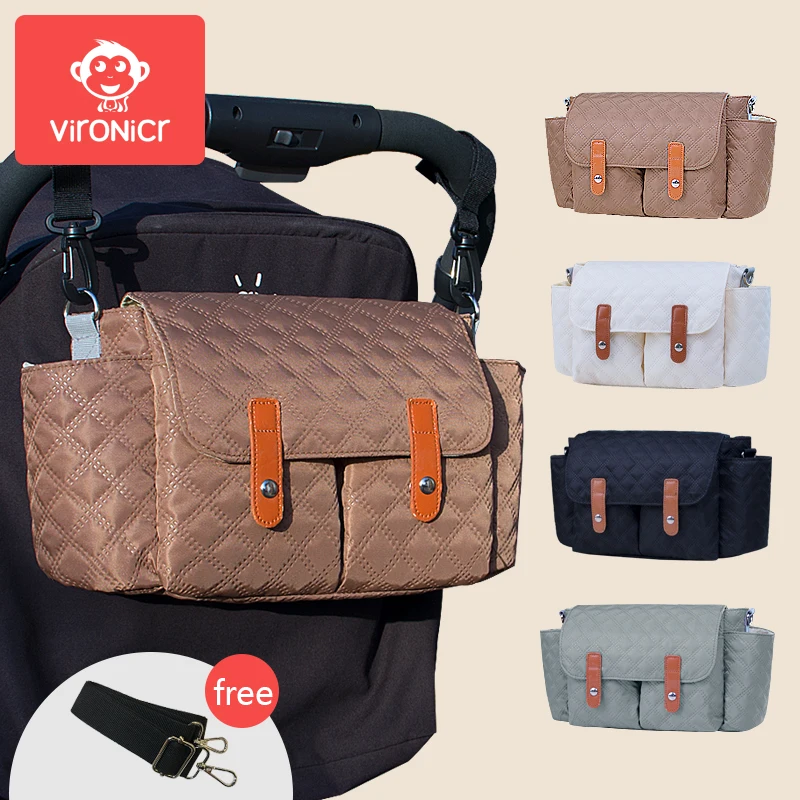 Kinderwagen-Organizer-Taschen mit Magnetverschluss, Reise-Hängetasche für Mütter, Flaschenhalter, Wickeltaschen, Kinderwagen-Zubehör Image