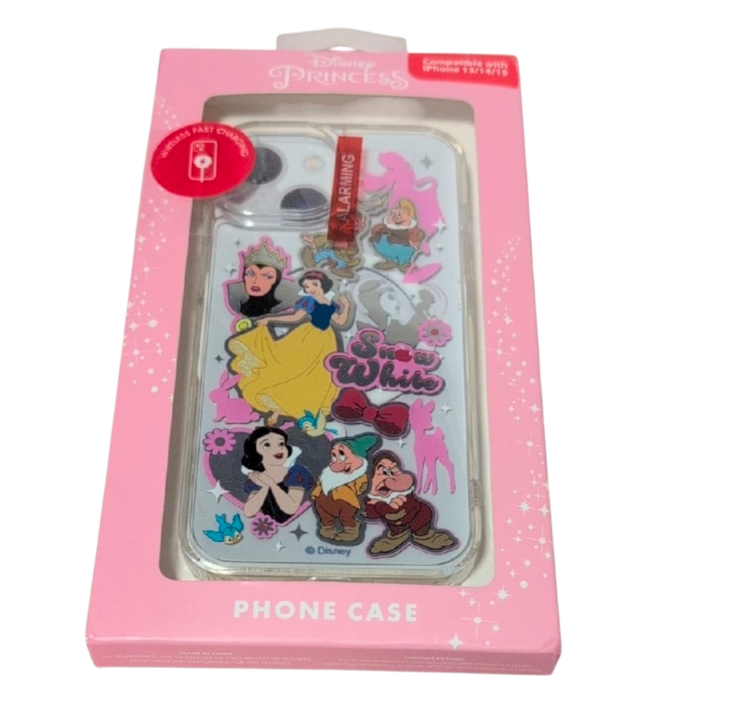 Disney Cell Phones & Accessories | Disney Clear Snow White Phone Case Iphone 13/14/15 | Color: Pink | Size: Os