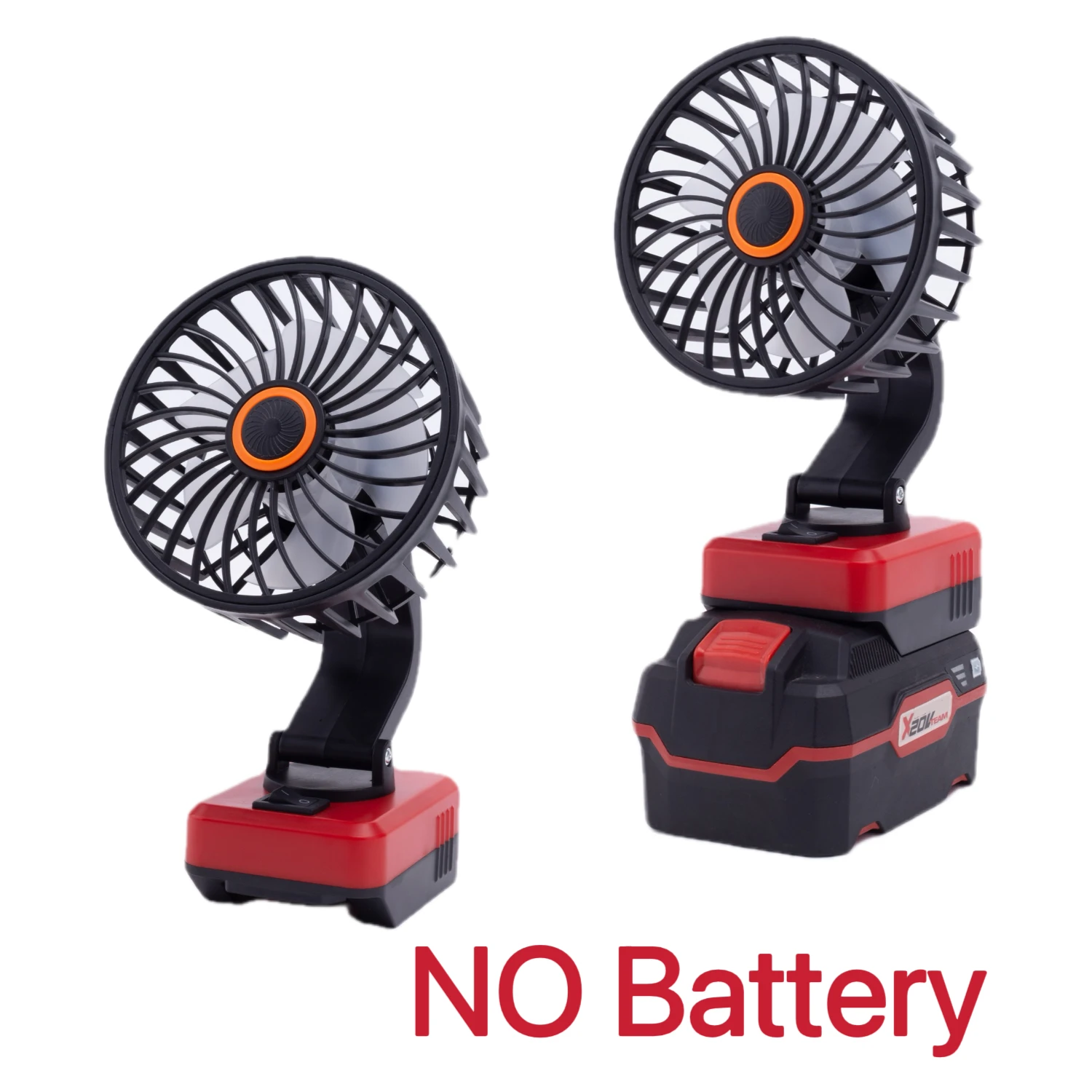 Werkzeugventilator für Parkside X20V Lithium-Ionen-Akku-Adapter, tragbarer, kabelloser Ventilator für Werkstatt, Camping und Reisen (ohne Akku) Image