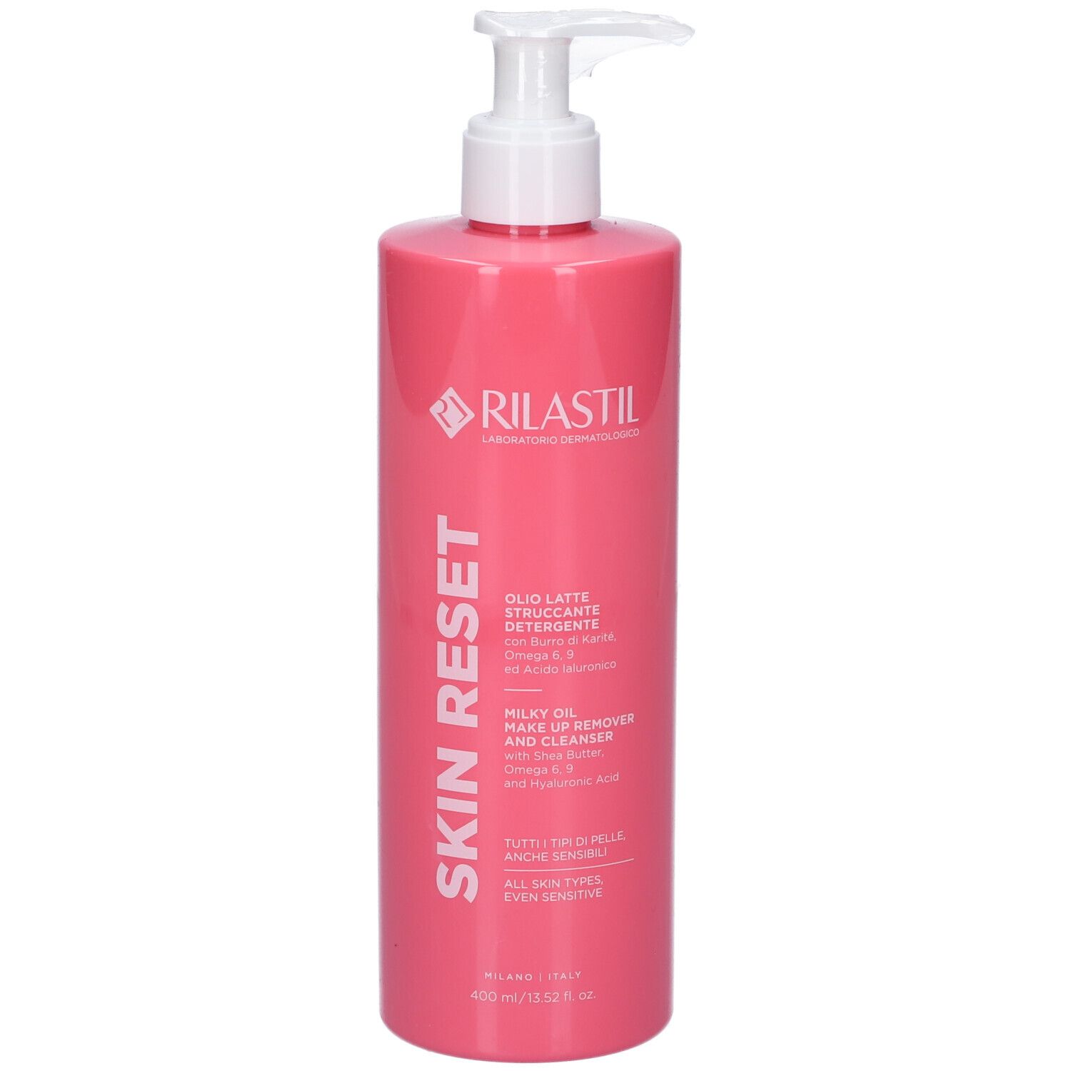 Rilastil Skin Reset Olio Latte Struccante Detergente 400 ml