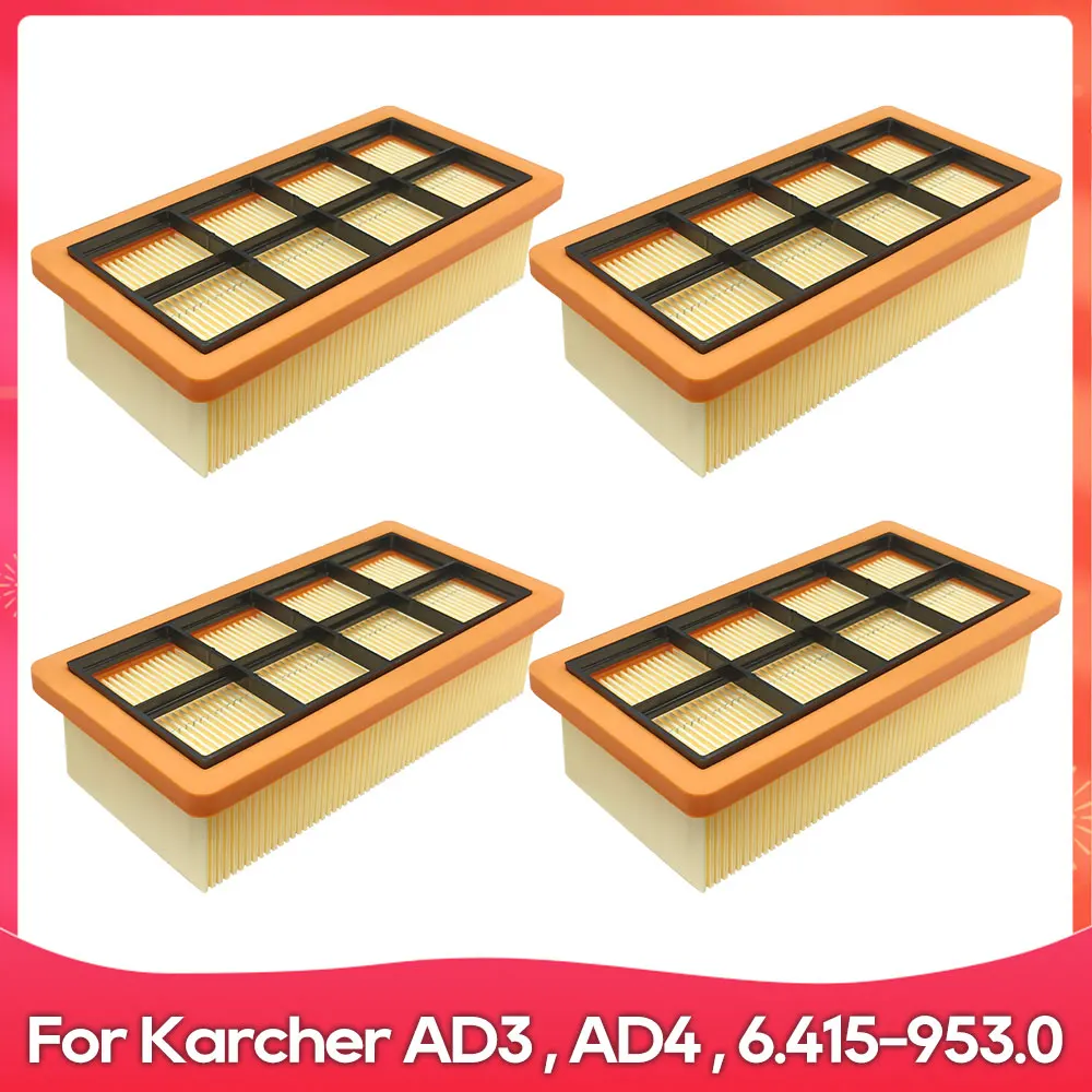 Kompatibel für ( Karcher AD 3 Premium, AD 4 Premium, Advertising 3000, 3200 AD, 6.415-953.0 ) Staubsaugerfilterzubehör Image