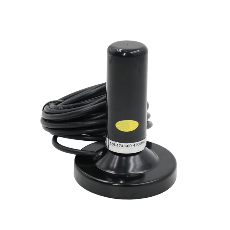 136-174/400-470 Mhz Auto Radio Dual Band Antenne M Stecker Magnetische Basis Montieren Fahrzeug/auto Mobile Radio Fiberglas Antenne Image