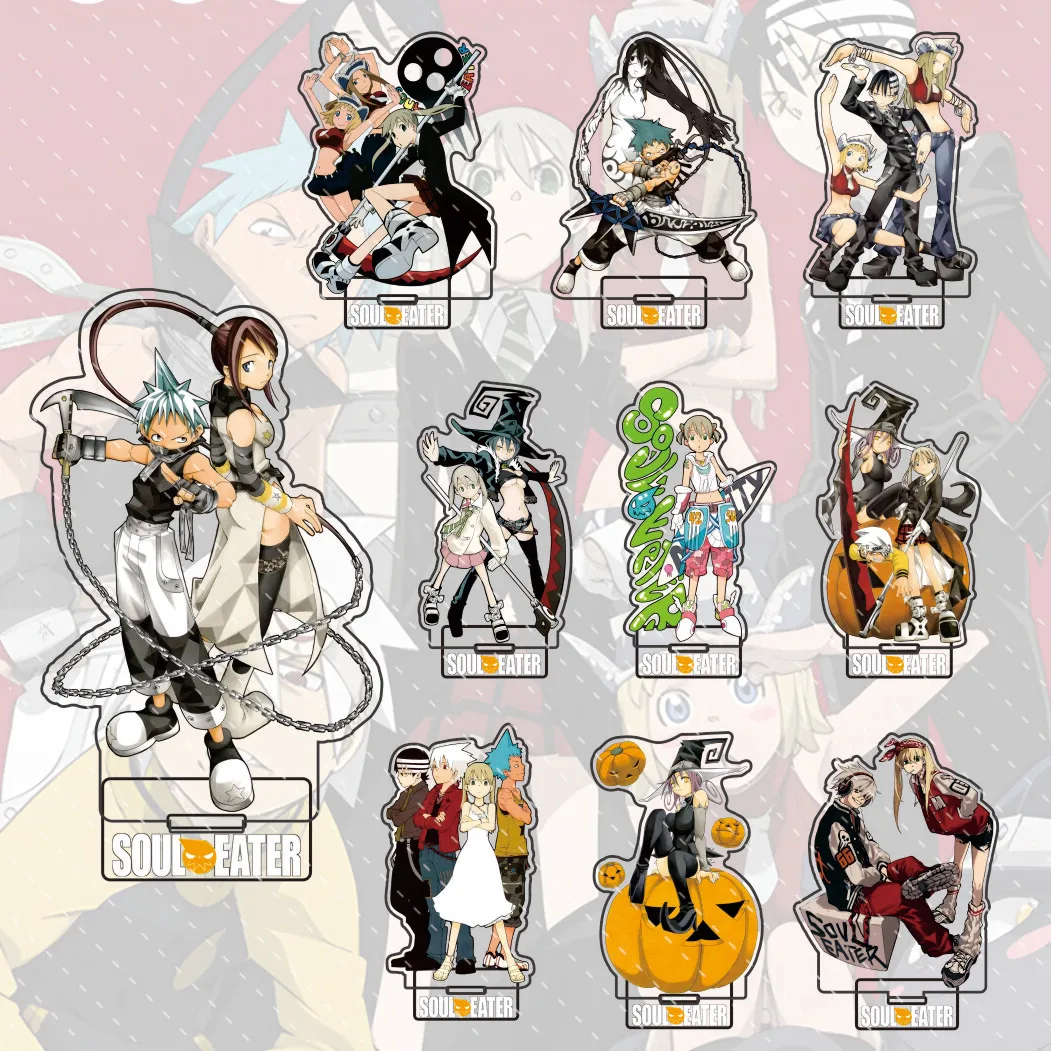 Anime Soul Eater 15 cm Acryl-Charakter Black-Star, stehendes Modell für Kinder, Ständer, Desktop-Dekoration, Geschenk Image