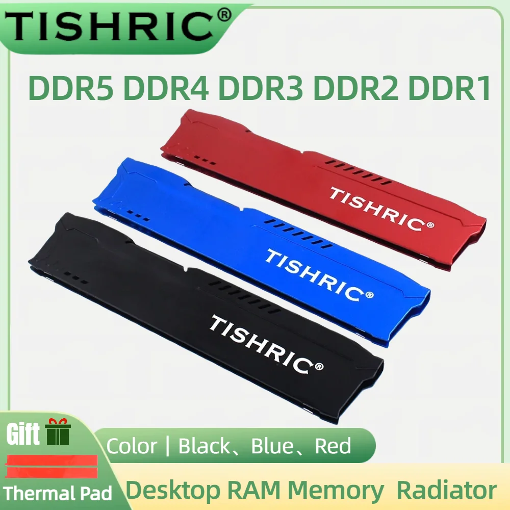 TISHRIC DDR5 DDR4 DDR3 DDR2 DDR1 Desktop RAM Speicher Kühlkörper Wärmeableitung Kühlpad für Desktop-Computer-Kühler Image
