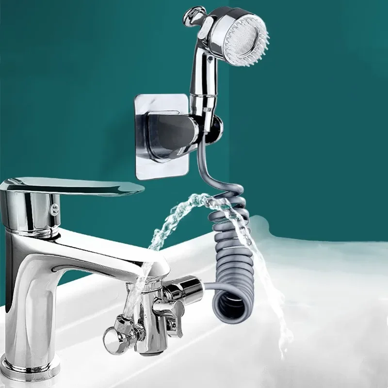 Wasserhahn Externe Dusche Set Kupfer Bad Multifunktions Massage Druck Wasserhahn Dusche Wc Becken Shampoo Zubehör