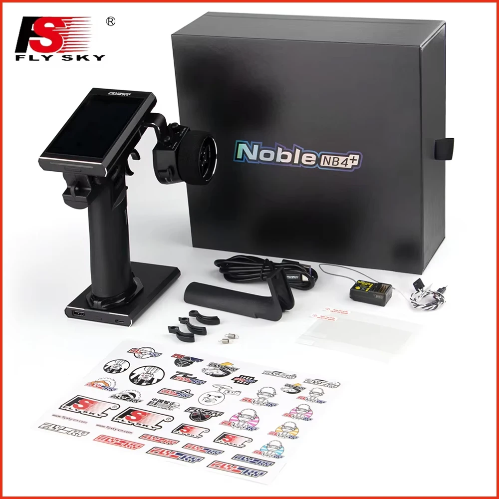 Flysky FS NB4+ NB4 Plus 2,4 GHz 8CH AFHDS3 Fernbedienung USB Typ-C Schnittstelle 3,5-Zoll IPS Touchscreen Display für RC Autos Boote Image