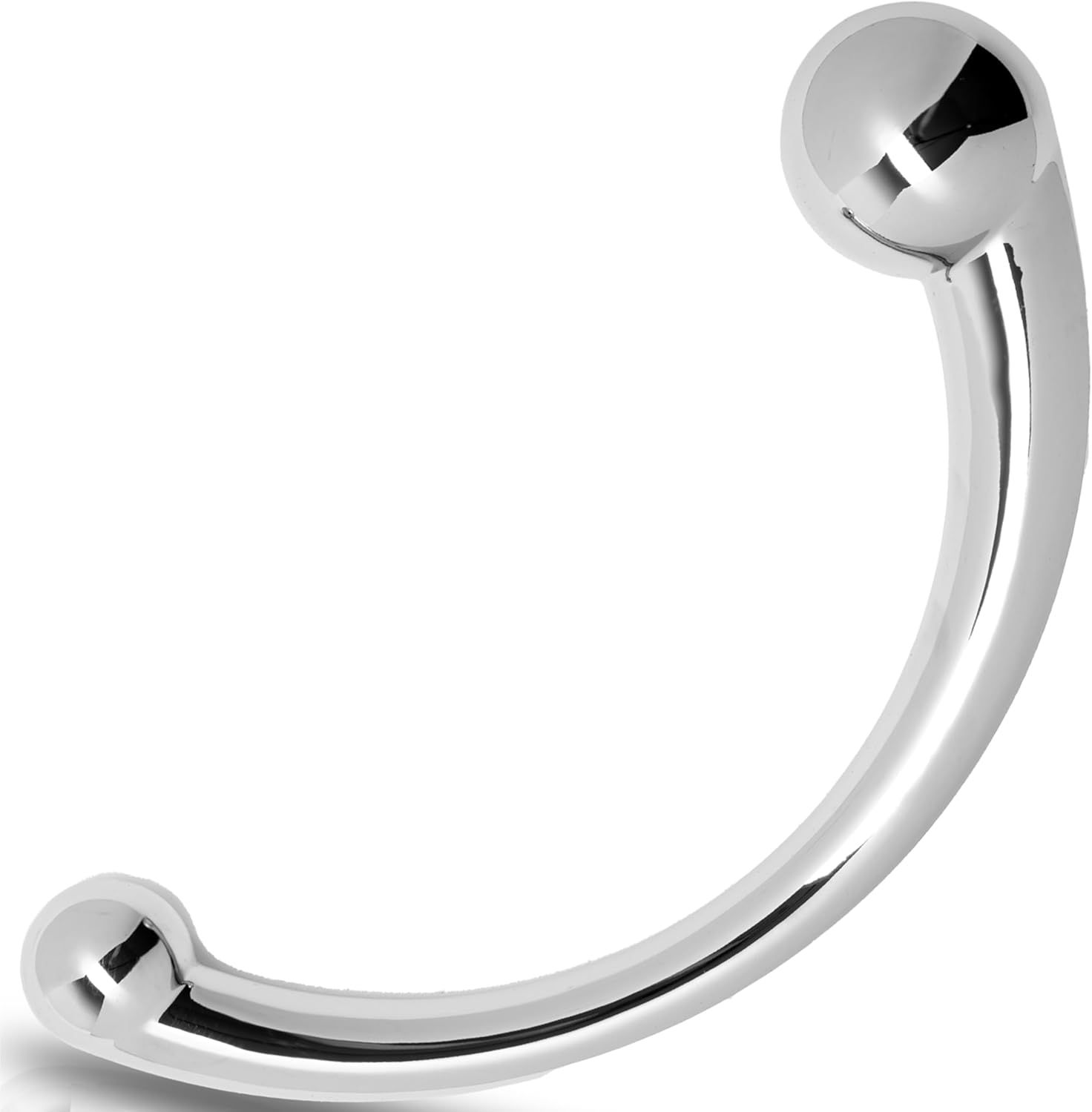 FOPS doppio dildo in metallo da 16 cm, plug anale, per stimolazione pr