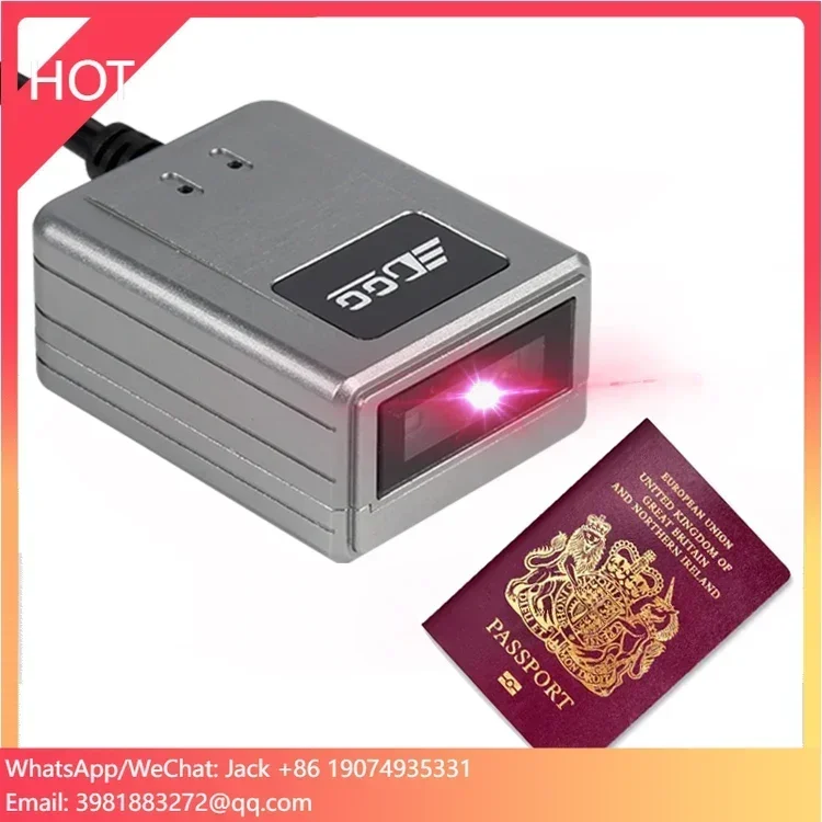 EDOO F41-35 Hochwertiger Eingebauter USB RS232 2D PDF417 MRZ Reisepass QR-Code-Scanner Fest Montierter Barcode-Scanner Lesemodul Image