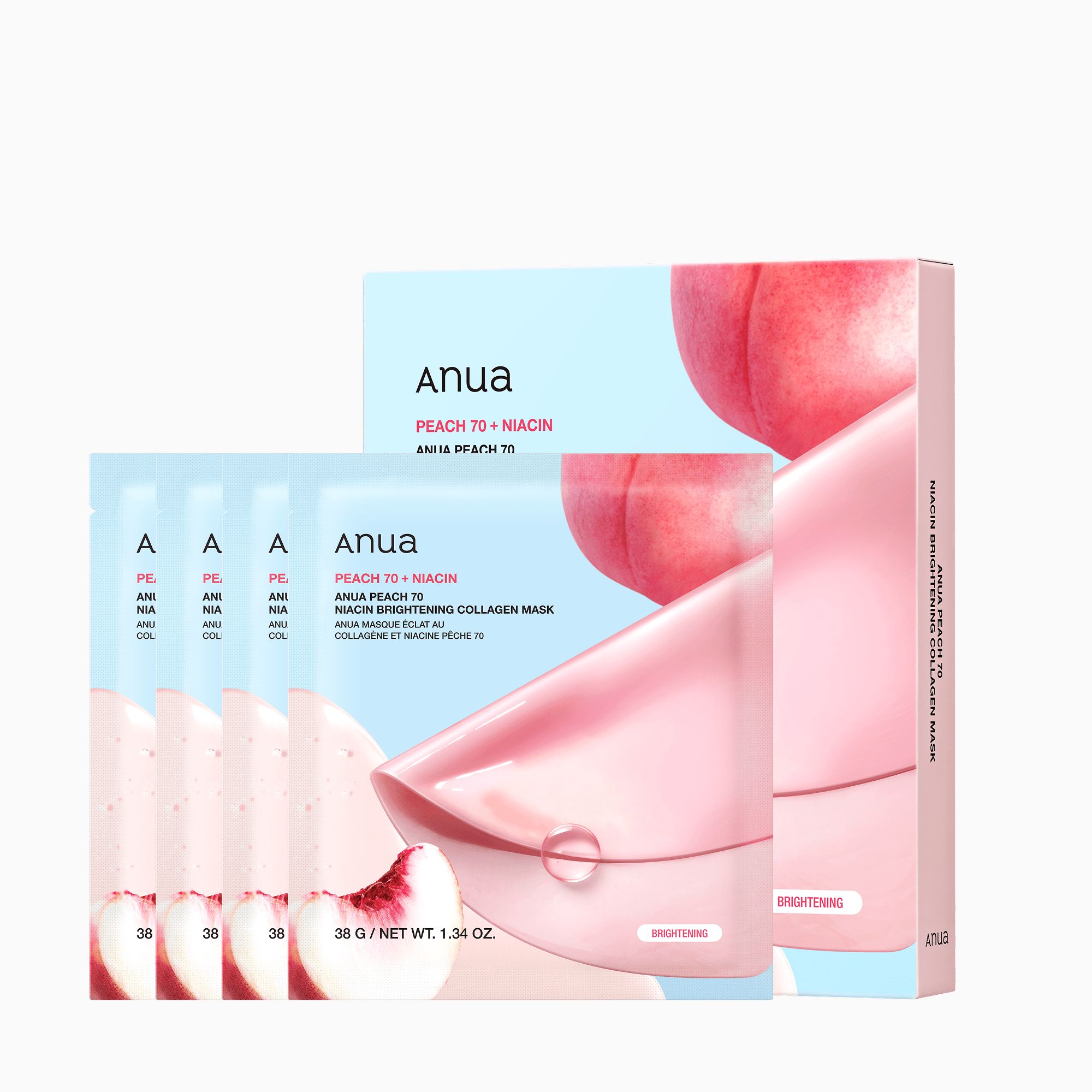 Anua Peach 70 Niacin Brightening Collagen Mask 100 g Maschera