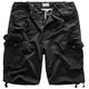 Surplus Raw Vintage Men's Cargo Vintage Shorts, Black, L