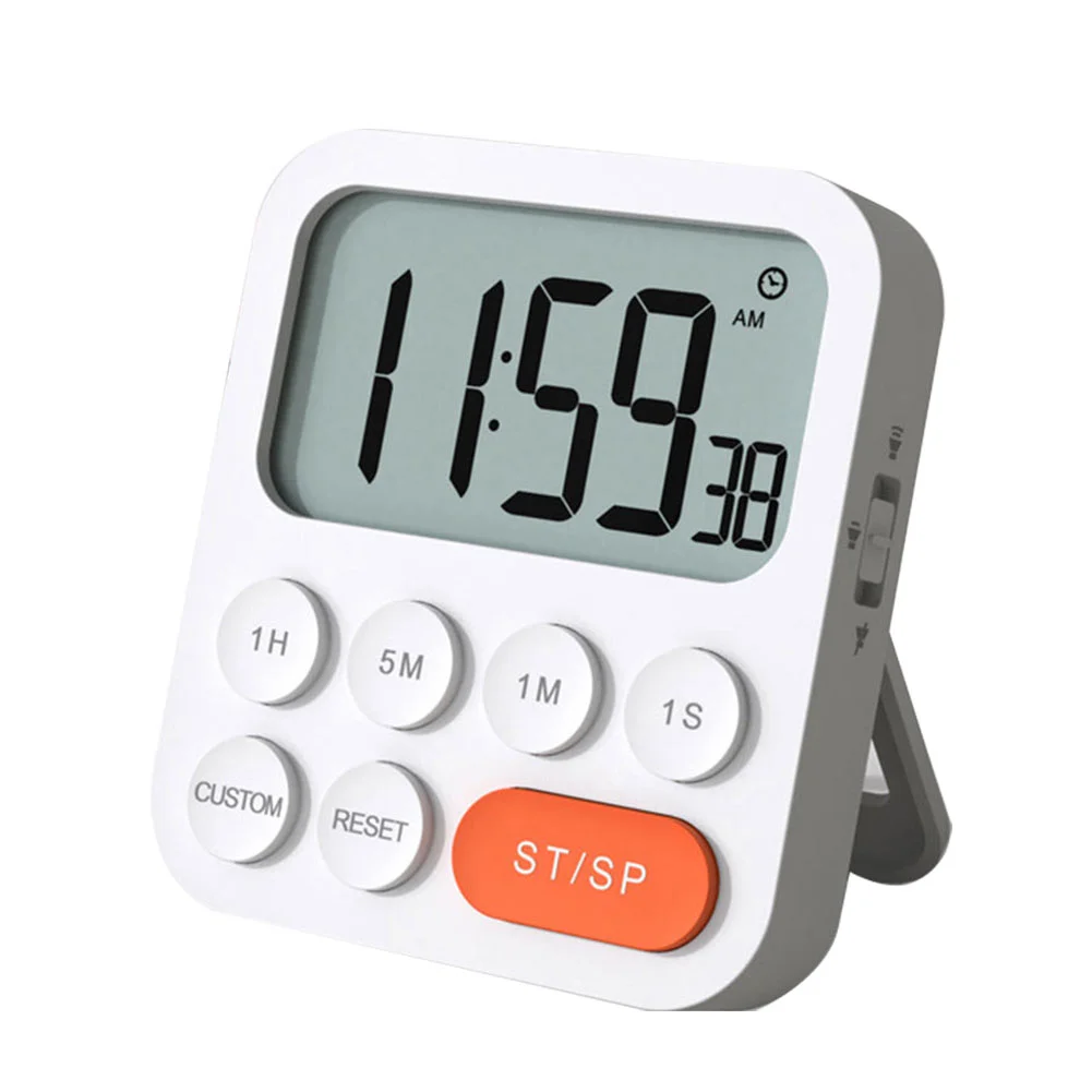 Neue LCD Digital Timer 12/24H Format Zeit Display Hause Magnetische Küche Kochen Backen Countdown Stoppuhr Studie Schlafen timer Image
