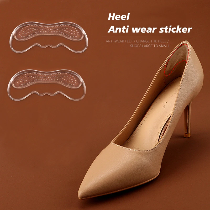 1 Paar Silikon-High-Heel-Protektoren für Schuhe-High-Heel-Einsätze für Frauen verhindern Blister-Anti-Verschleiß-Fersen polster für Füße