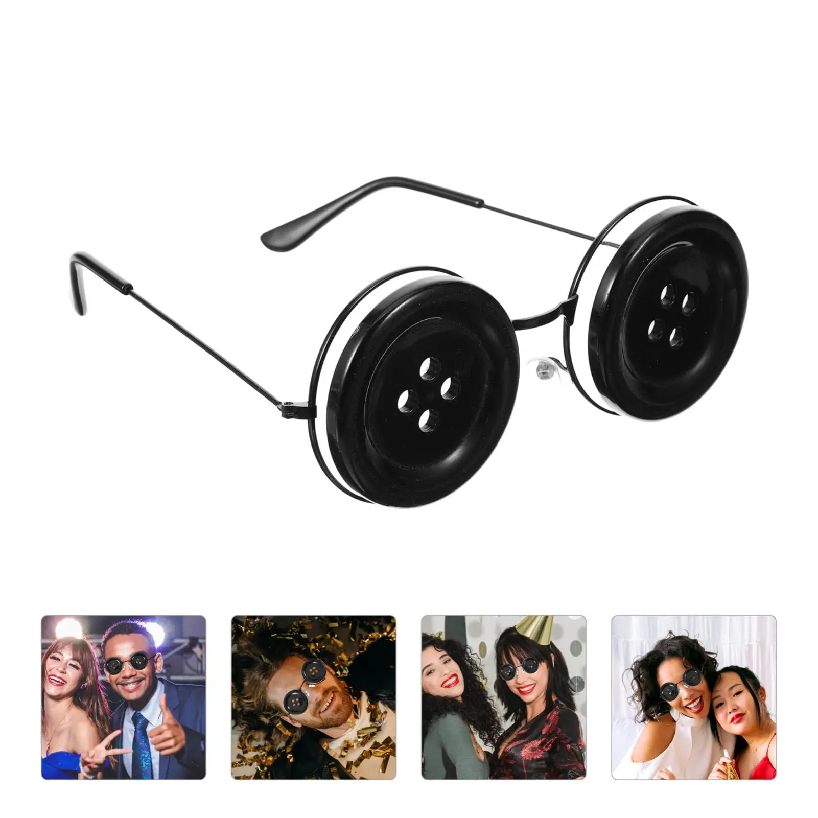Lustige Coraline Cosplay Knopf Augen Brille Halloween Merchandise Weihnachten Halloween Geburtstagsgeschenk für Frauen Männer und Fans Image