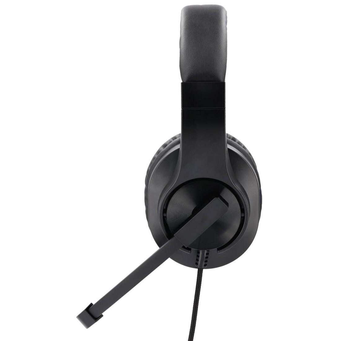 Hama HS-P350 PC-Office-Headset Stereo Schwarz, Y-Adapter Image